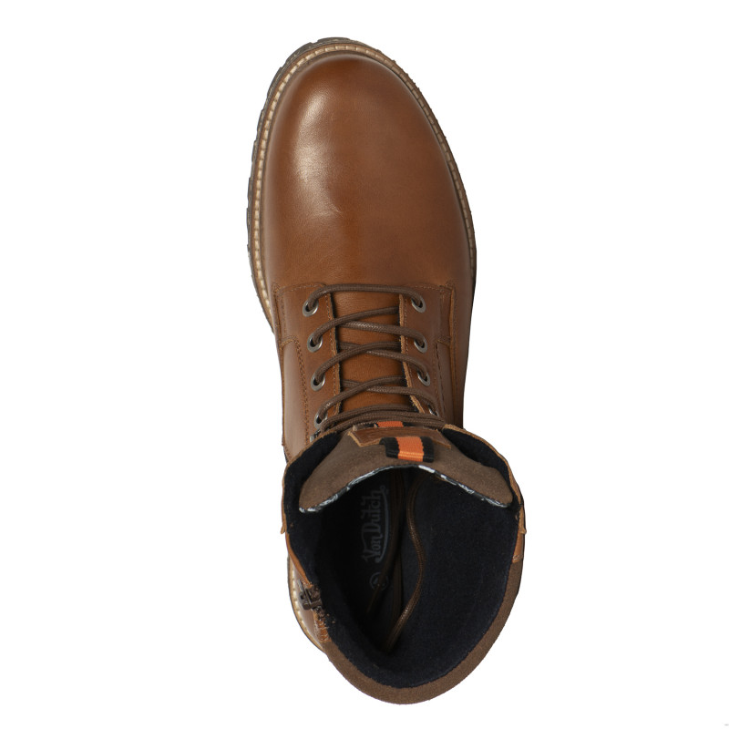 Boots Homme en Cuir Marron doublure intérieure textile Virgyl - Von Dutch