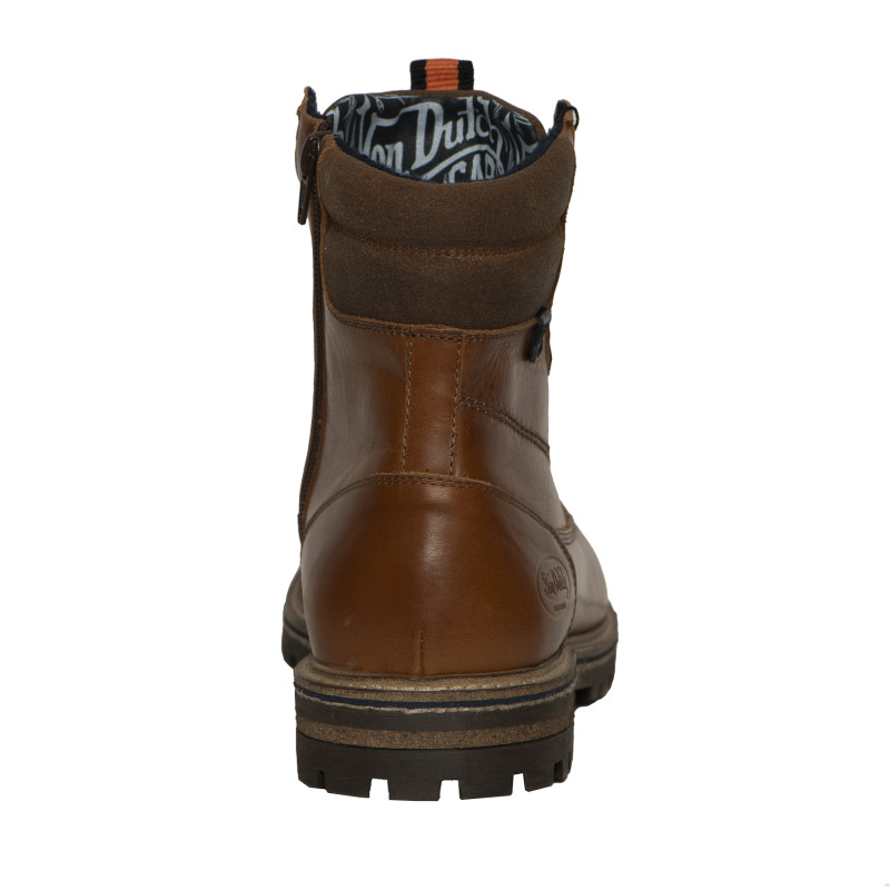 Boots Homme en Cuir Marron doublure intérieure textile Virgyl - Von Dutch