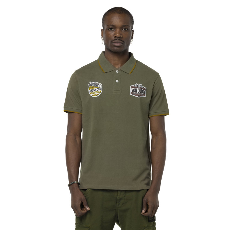 Polo Kaki coupe Regular Col boutonné KUST | homme - Vondutch | Von Dutch