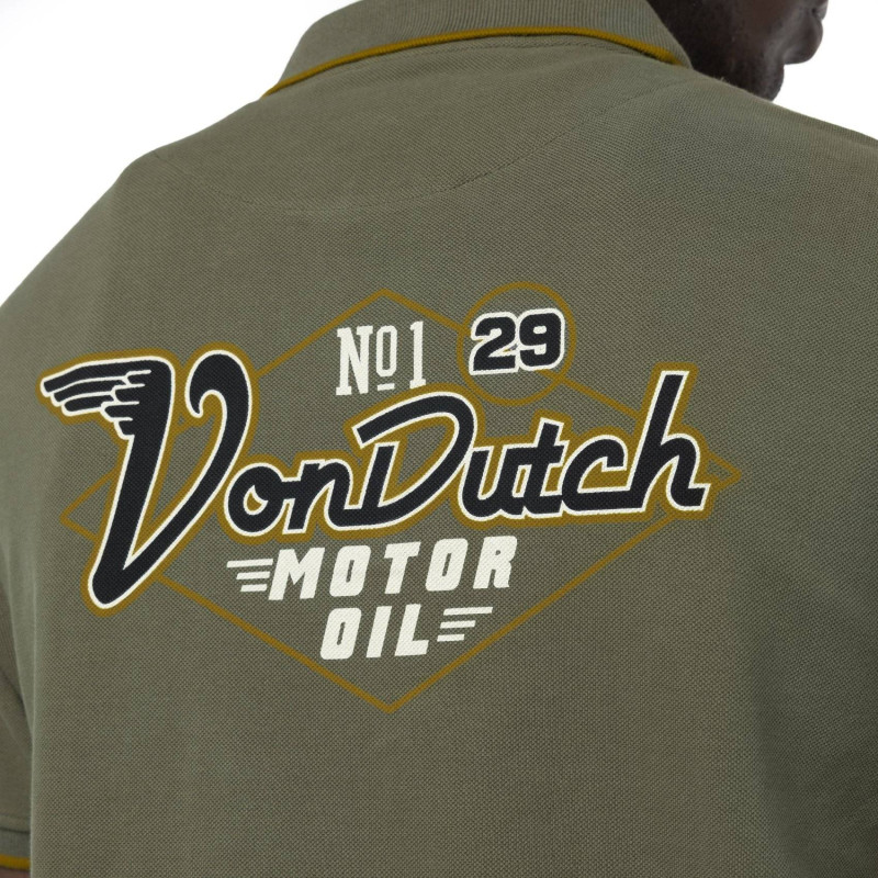 Polo Kaki coupe Regular Col boutonné KUST | homme - Vondutch | Von Dutch