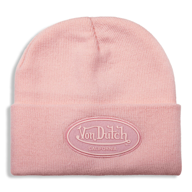 Bonnet adulte à revers et écusson feutrine avec rubber print Trend