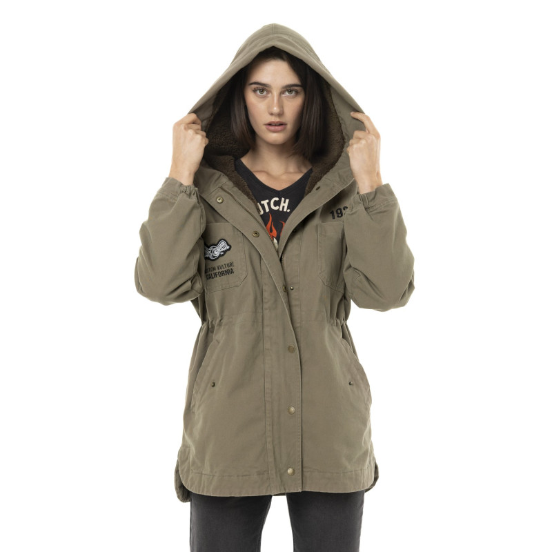 Blouson à capuche Fausse fourrure Hiver Marron SAHACA | Femme - Vondutch | Von Dutch