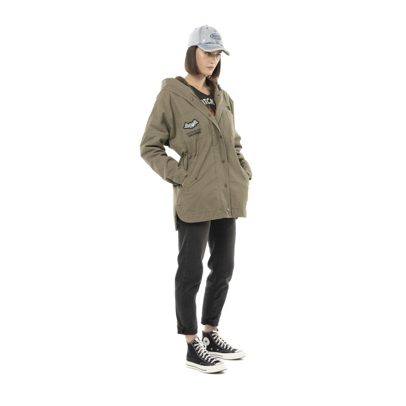 Blouson à capuche Fausse fourrure Hiver Marron SAHACA | Femme - Vondutch | Von Dutch