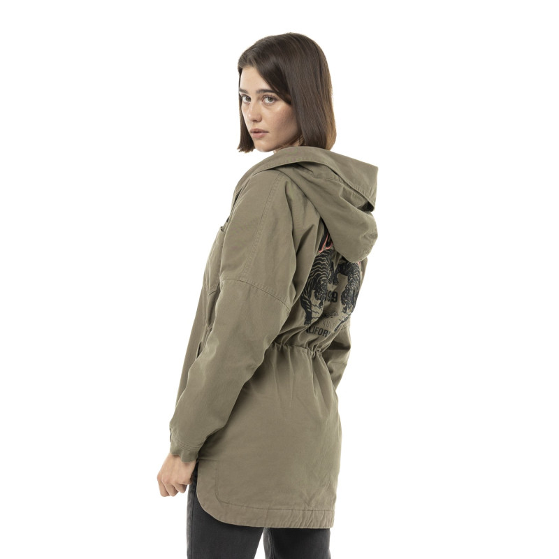 Blouson à capuche Fausse fourrure Hiver Marron SAHACA | Femme - Vondutch | Von Dutch