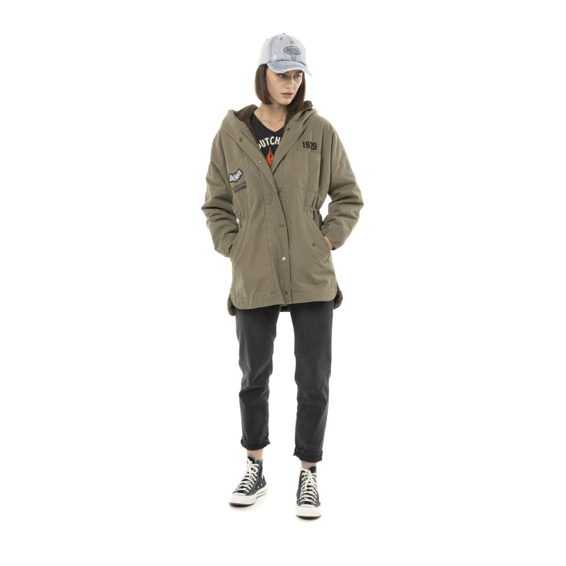 Blouson à capuche Fausse fourrure Hiver Marron SAHACA | Femme - Vondutch | Von Dutch