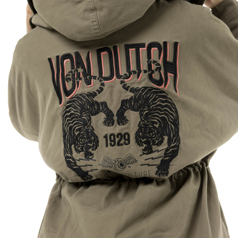 Blouson à capuche Fausse fourrure Hiver Marron SAHACA | Femme - Vondutch | Von Dutch