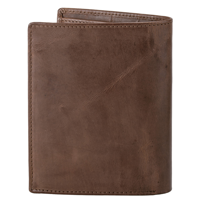 Portefeuille en cuir de chèvre Marron - Von Dutch | Von Dutch