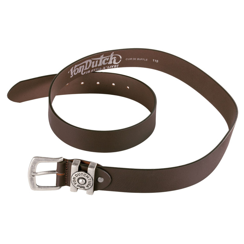 Ceinture en cuir buffle avec boucle 4cm