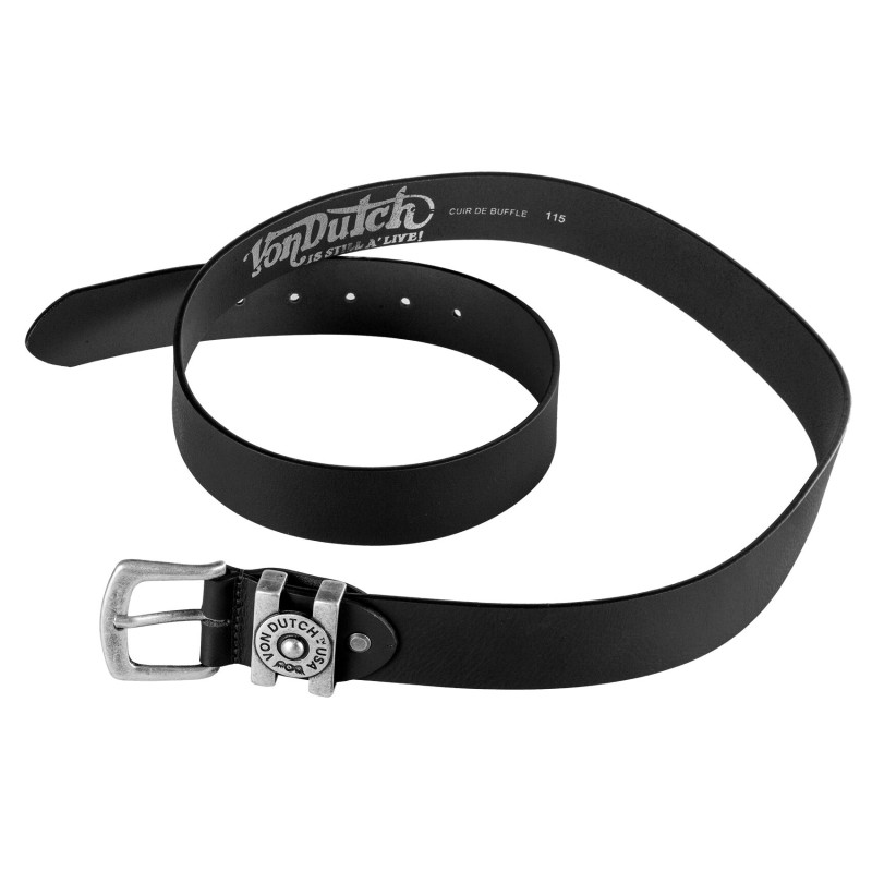 Ceinture en cuir buffle avec boucle 4cm
