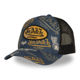 Casquette Vondutch Bleue Trucker Snapback en Denim CAFE