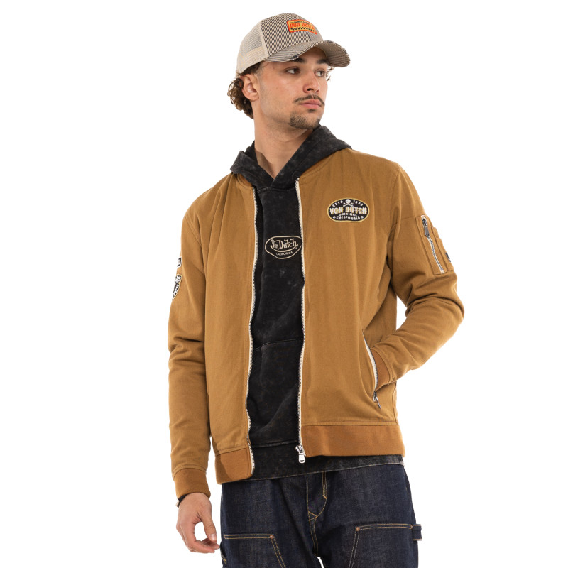 Bombers mi-saison Marron Larry | Homme - Vondutch | Von Dutch