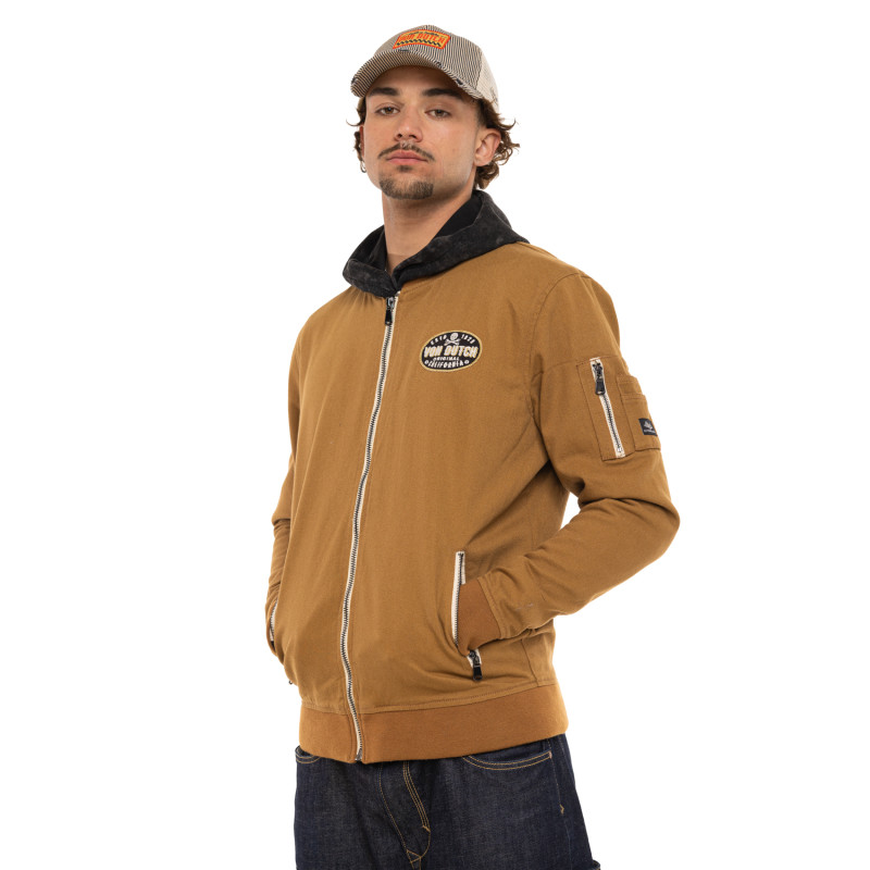 Bombers mi-saison Marron Larry | Homme - Vondutch | Von Dutch
