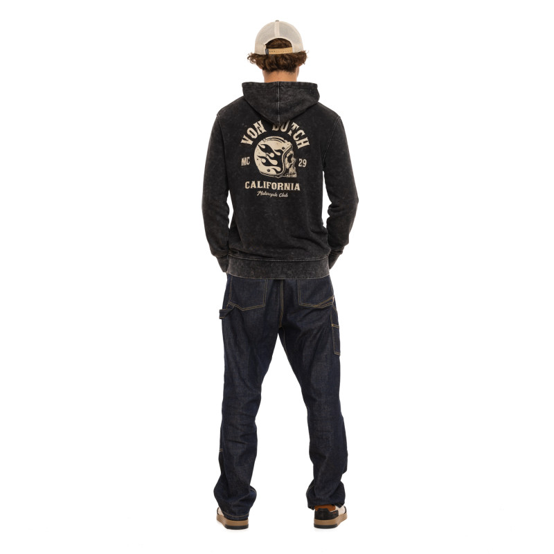 Sweat à capuche Noir MATTIA | Homme - Vondutch | Von Dutch