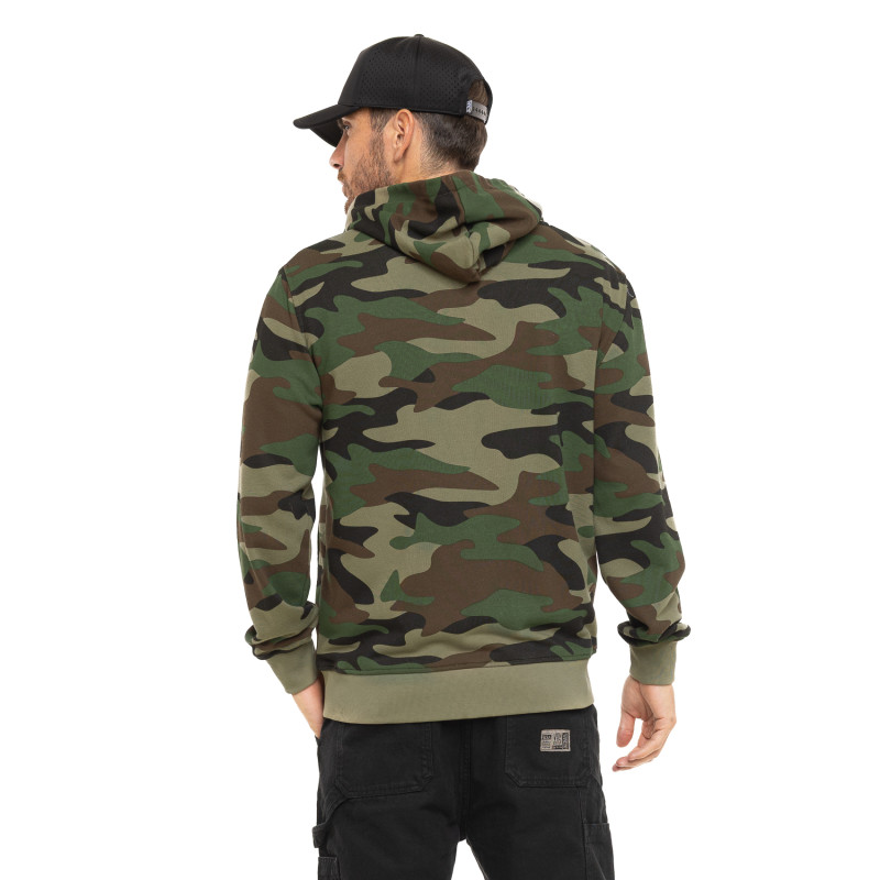 Sweat à capuche Zippé Kaki VINY | Homme - Vondutch