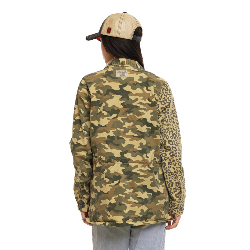 Veste Worker effet Délavé Mi saison Kaki BI-COLOR | Femme - Vondutch