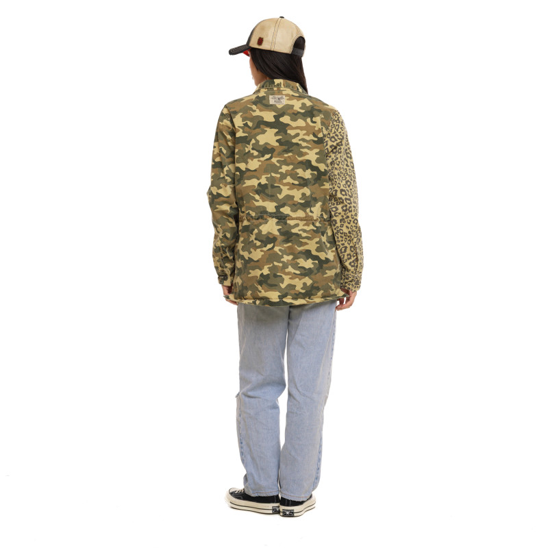 Veste Worker effet Délavé Mi saison Kaki BI-COLOR | Femme - Vondutch | Von Dutch