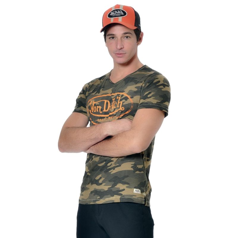 T-shirt Von Dutch homme col V Ron