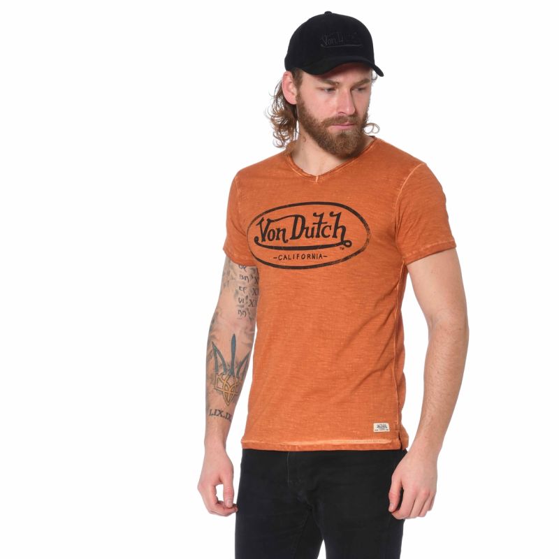 T-shirt homme col V Von Dutch Ron
