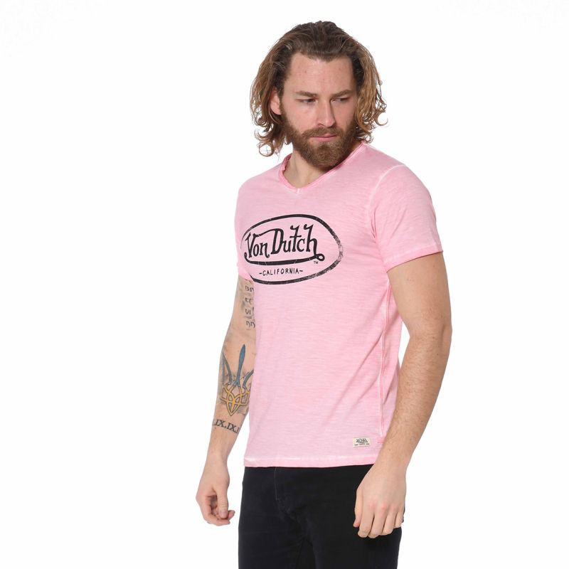 T-shirt Von Dutch Col en V homme Ron