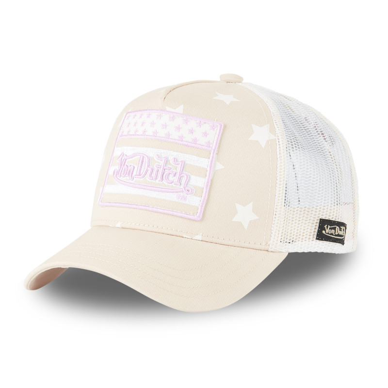 Casquette baseball enfant avec filet Star Pink