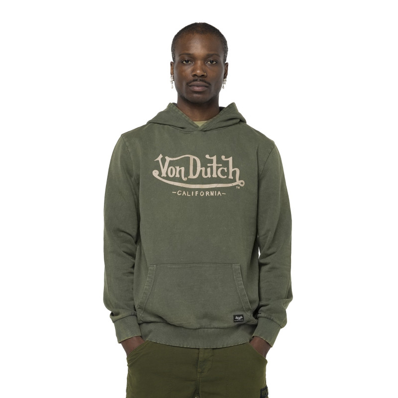 Sweat à capuche homme terry en acid wash Youth