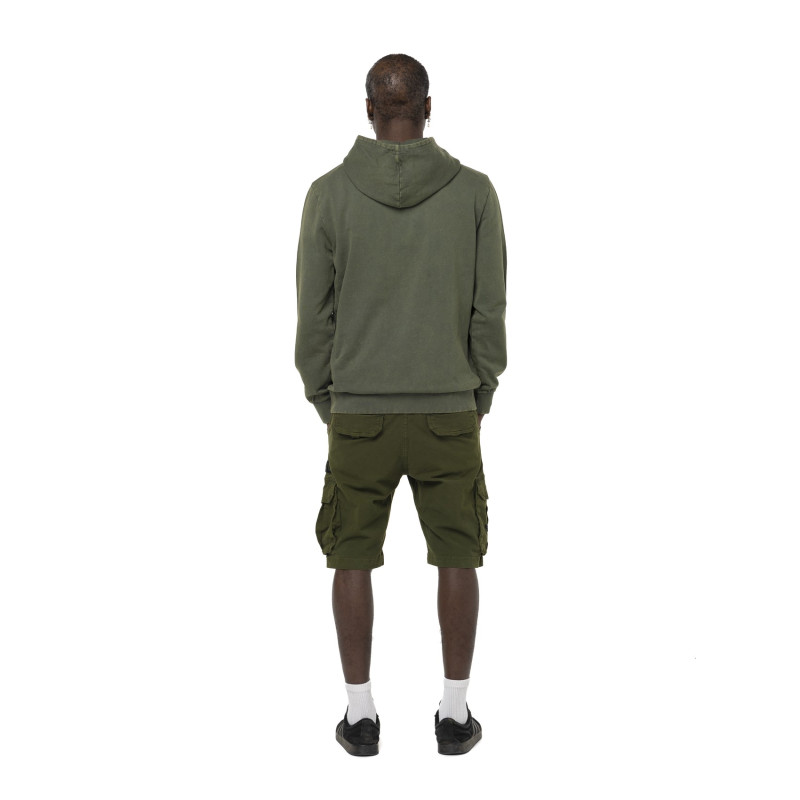 Sweat à capuche homme terry en acid wash Youth