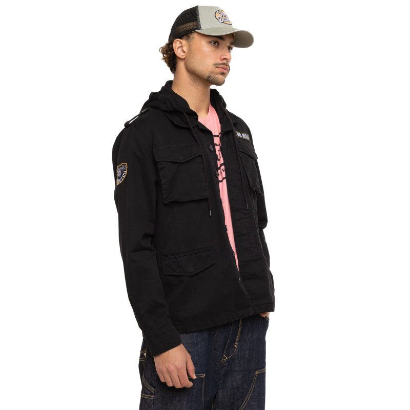 Veste à capuche Mi saison Noire SALT | Homme - Vondutch | Von Dutch