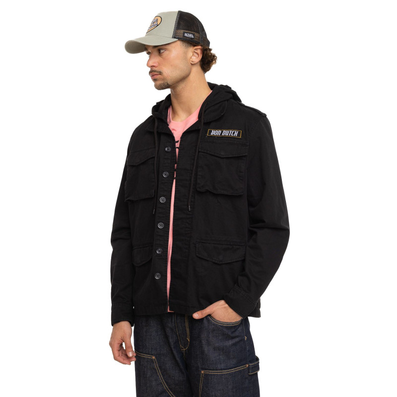 Veste à capuche Mi saison Noire SALT | Homme - Vondutch | Von Dutch