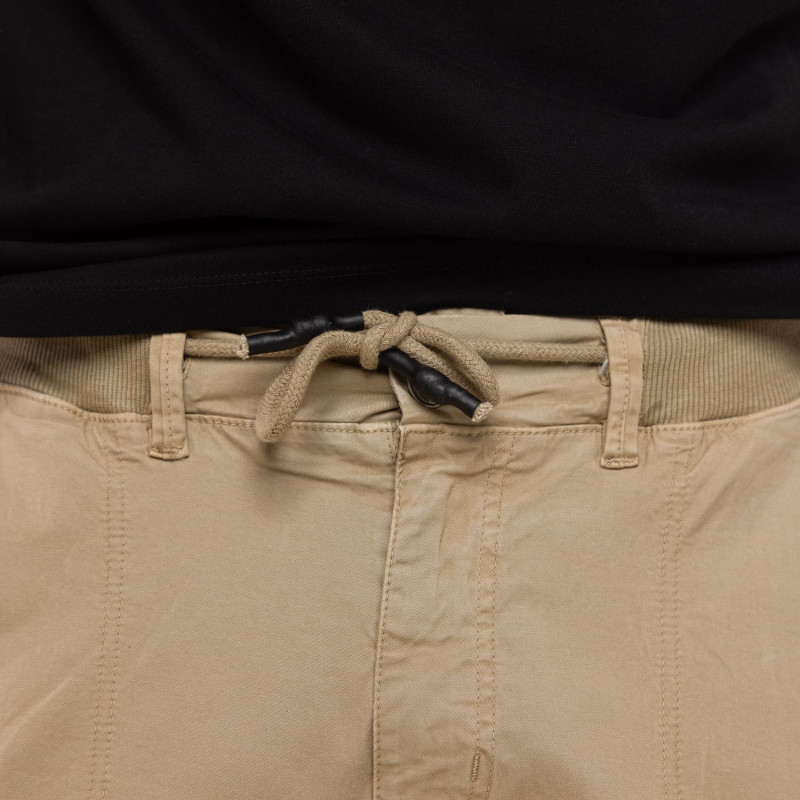 Pantalon droit homme type cargo en canvas avec patchs Fight