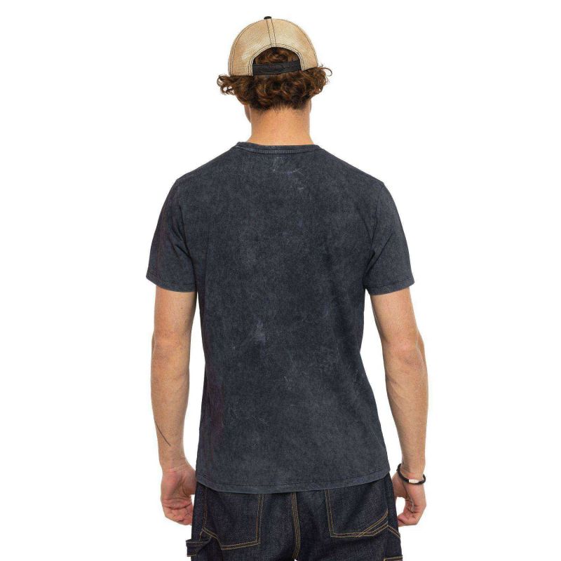 T-shirt homme col rondRegular fit en Jersey effet Acid wash Seeing