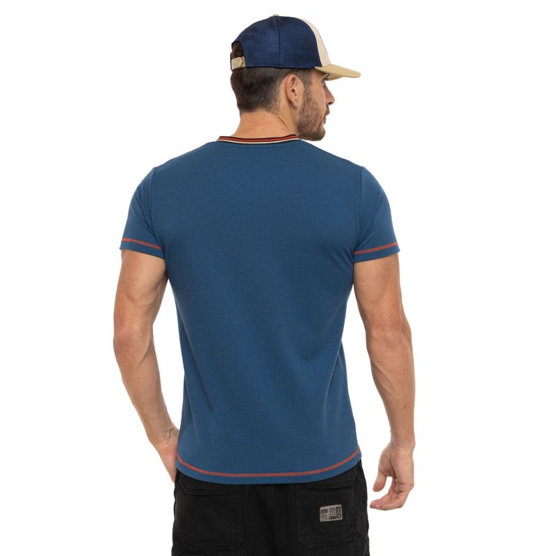 T-shirt homme col VRegular fit en Mesh