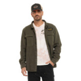 Sur-chemise homme en twill avec broderie Wall