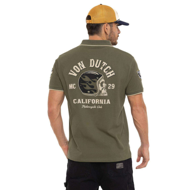 Polo homme maille piquée avec patchs et print dos MC29 - Photo 2