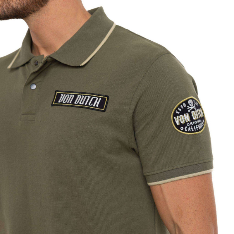 Polo homme maille piquée avec patchs et print dos MC29 - Photo 3