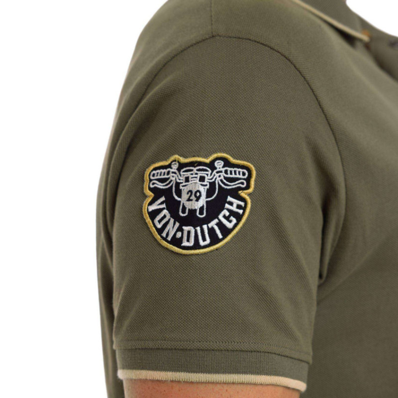 Polo homme maille piquée avec patchs et print dos MC29 - Photo 4