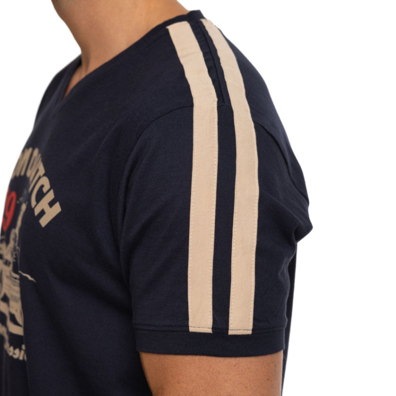 T-shirt homme regular fit col V en jersey Flag