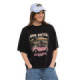T-shirt femme relax fit col rond print devant Motel - Photo 1