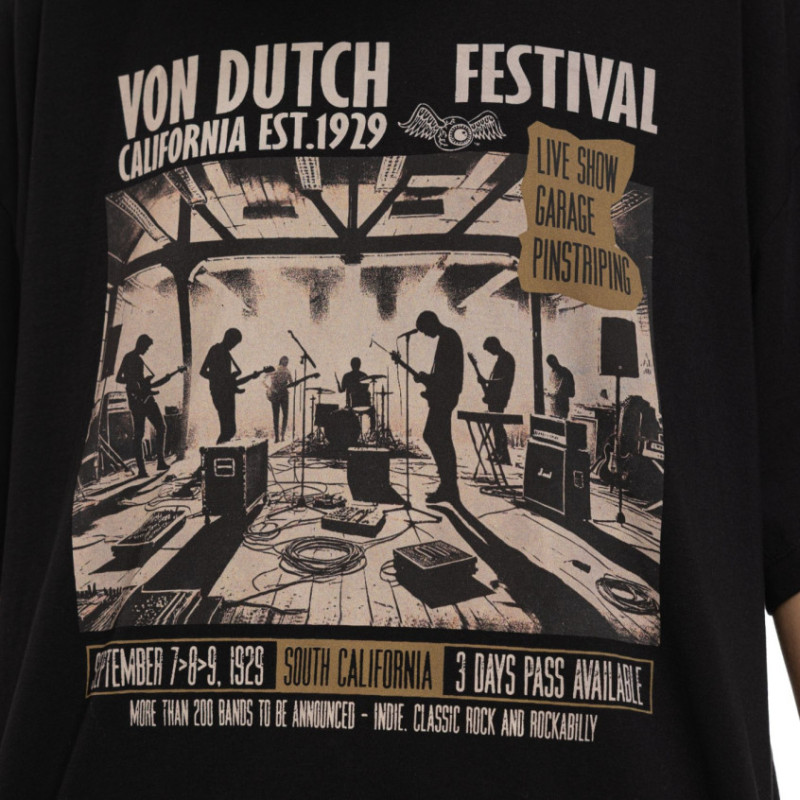 T-shirt femme relax fit col rond print devant Studio - Photo 2