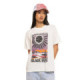 T-shirt femme fluide col rond print devant et dos Sun - Photo 1