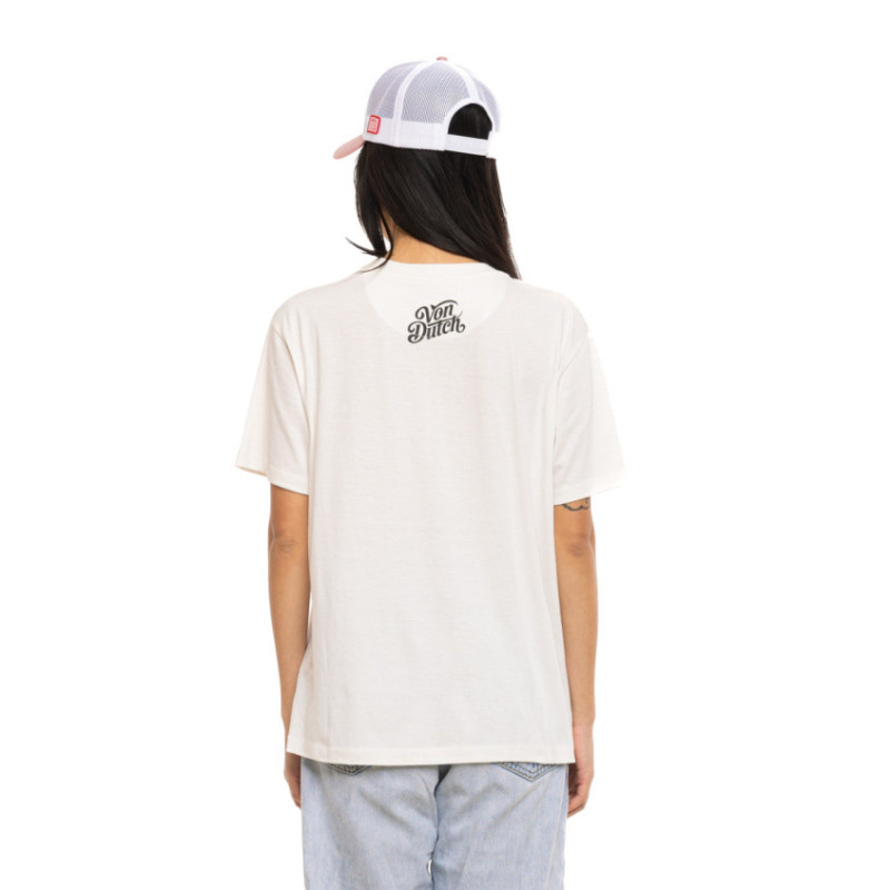 T-shirt femme fluide col rond print devant et dos Sun - Photo 3