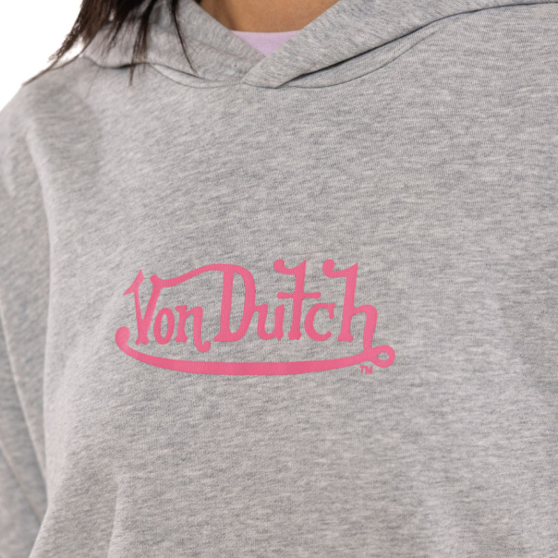 Sweat à capuche femme fr. terry 280GSM touché pêche print devant Lova - Photo 2