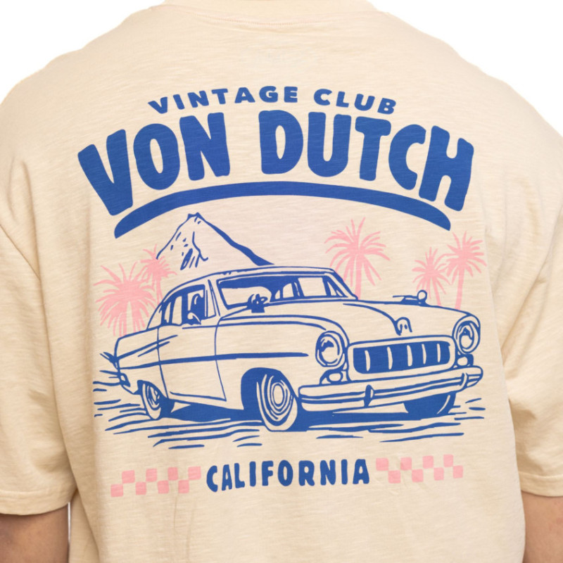 T-shirt homme col rond relax fit slub en jersey California - Photo 4