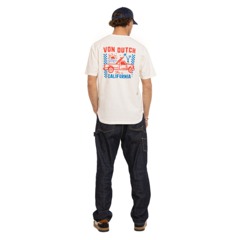 T-shirt homme comfort fit col rond en jersey Trucker - Photo 6