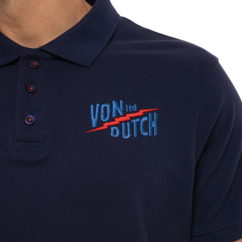 Polo homme maille piquée avec broderie East - Photo 2