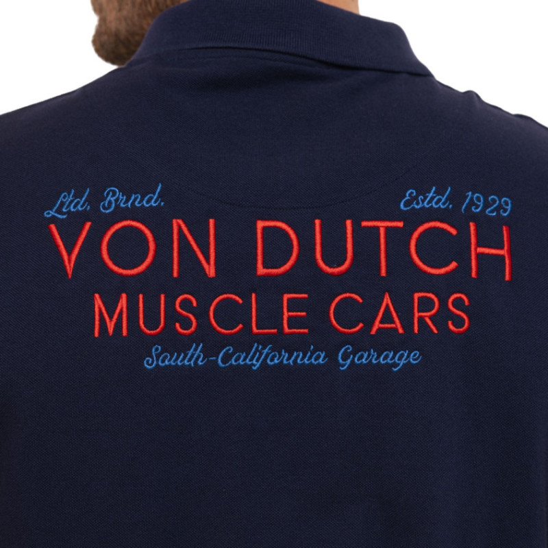 Polo homme maille piquée avec broderie East - Photo 4