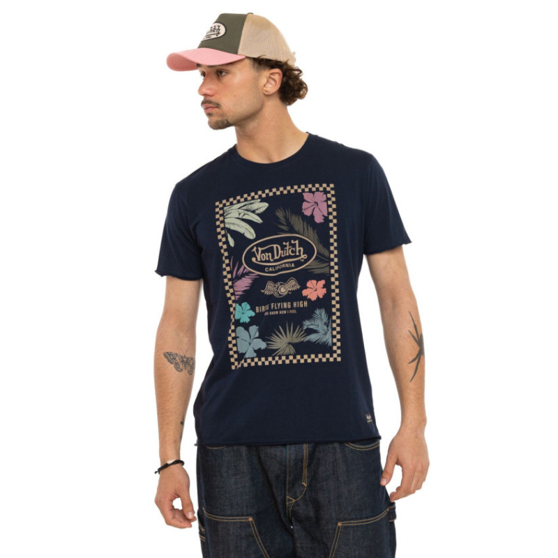 T-shirt homme regular fit col rond en jersey Birds - Photo 1