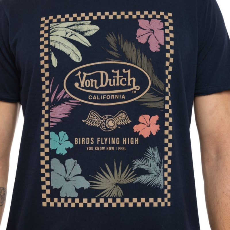 T-shirt homme regular fit col rond en jersey Birds - Photo 2