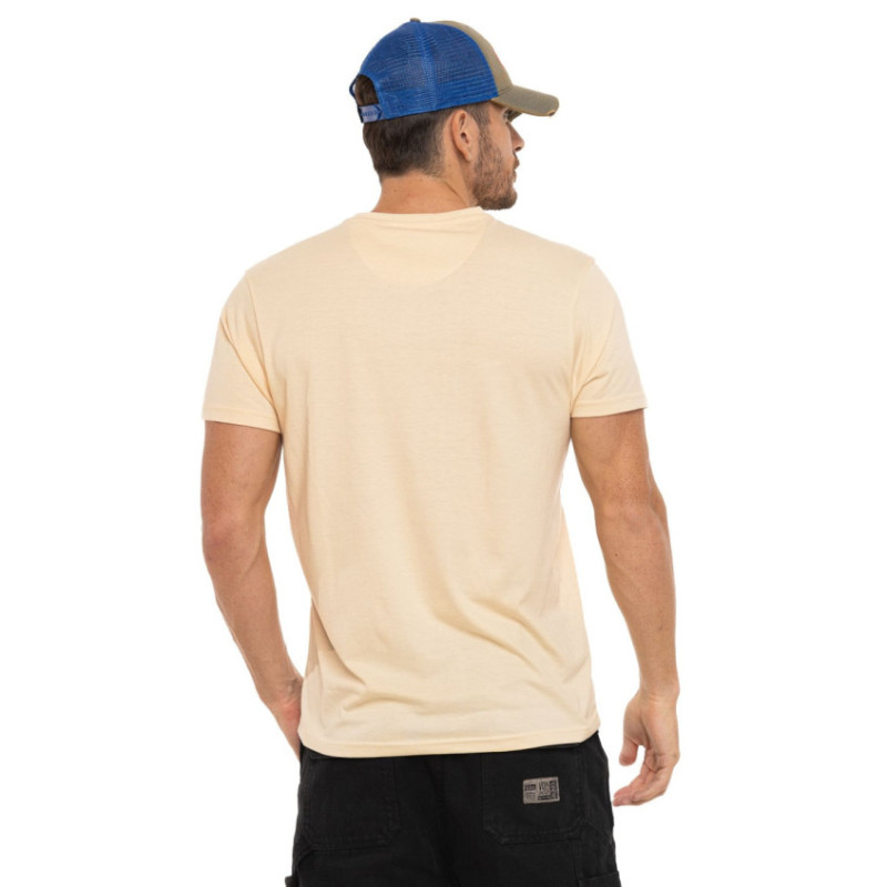 T-shirt homme col rond regular fit effet chiné en jersey Fear - Photo 3