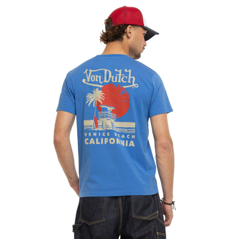 T-shirt homme col rond regular fit en jersey Venice - Photo 3