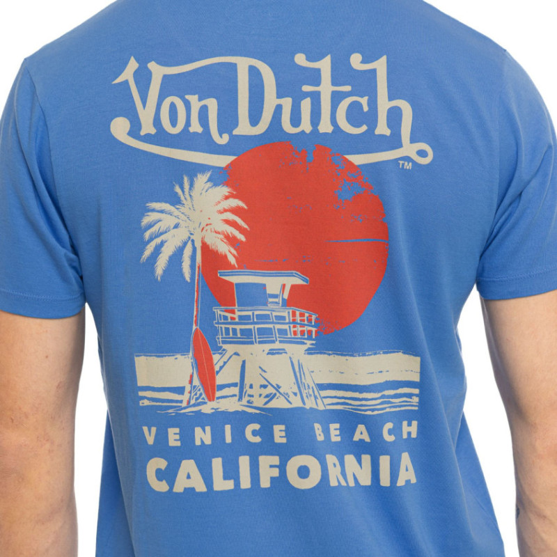 T-shirt homme col rond regular fit en jersey Venice - Photo 4